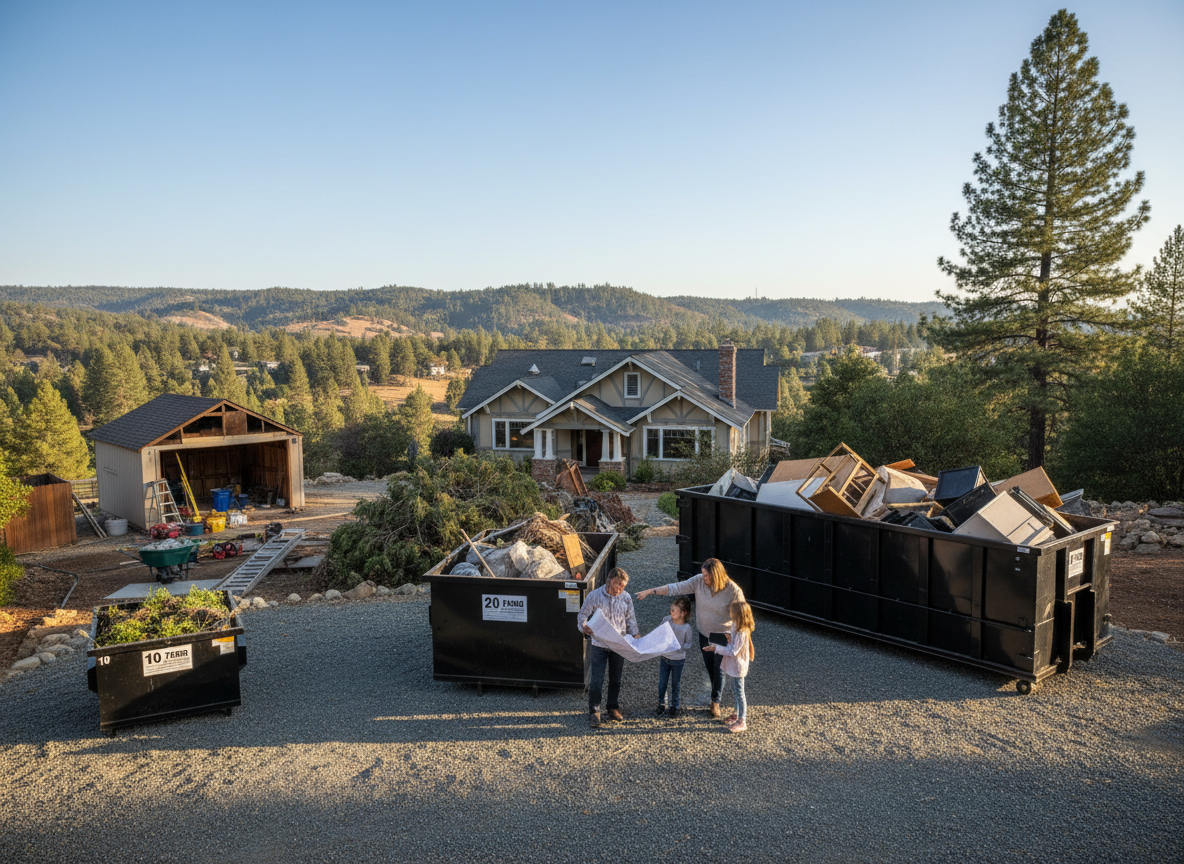 How to Choose Rolloff Dumpster Size for Oakhurst Home Projects